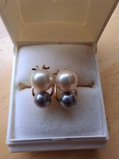 Tolle Perlenohrringe 7–9 mm, mehrfarbig Jour Mallorca