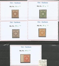 Ost-Sachs.: FM Nr. 56 a/60 a xx  mit konkr. Beschr.  auf Papier unter HAWID (41)