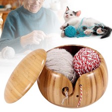 Garnschale aus Holz mit