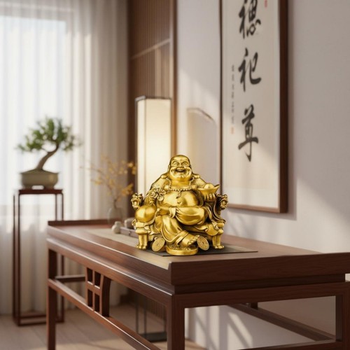 Lachender buddha statue - lachender,