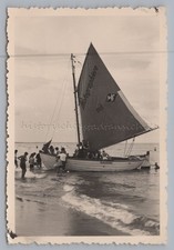 Werbung 'Fotografiere mit AGFA' - Rügen Segelboot - Altes Foto 1950er
