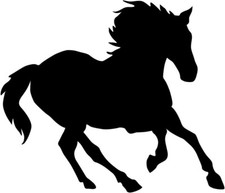 Aufkleber Pferd