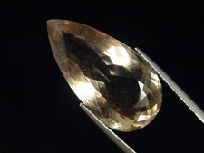 Rauchquarz 28,94 Ct. Tropfen - Galenstock, Schweiz (4215t)
