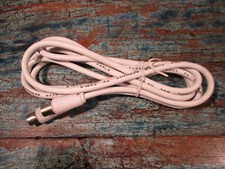 RF TV Antennenkabel weiß 2m zum Anschluss von DVD-Player Sat-Receiver VCR