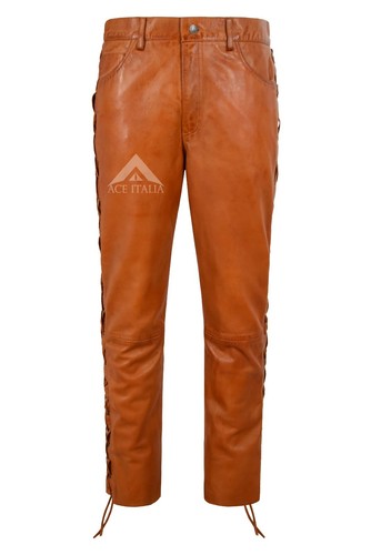 Herren biker lederhose - biker,