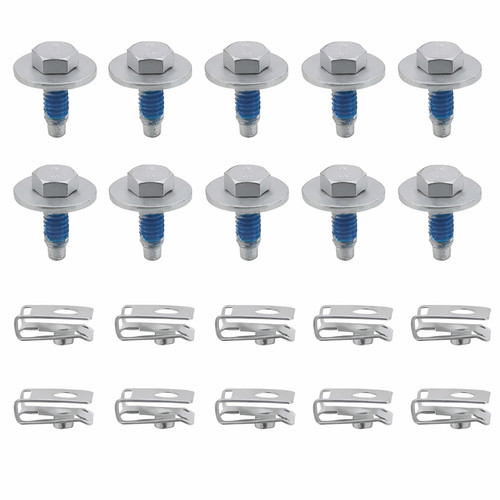 10x schrauben blechmuttern - 10x,