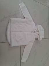 Neuwertige Jacke/ Sweatjacke Plüsch mit Kapuze, Reißversch. Gr. 92 von Topolino 