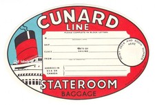 x4856 CUNARD LINE luggage