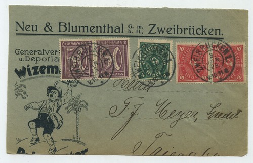 98786 bunt frankiertes - -,