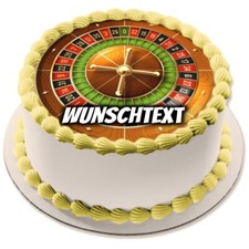 Casino Tortenaufleger Party