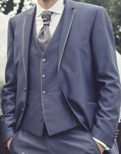 Hochzeitsanzug Wilvorst Herren blau - inkl. Weste und Plastron