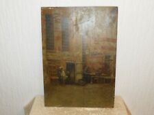 Gemälde " Orientalische Dorfszene mit Personen" signiert E.Uhl !