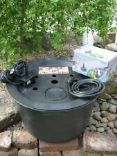 PE Becken mit GFK Deckel Ø60cm | Pumpe Oase Aquarius Universal 1000