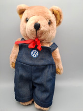 VW Teddy mit Latzhose und roter Schleife Höhe ca. 30cm Arme und Beine beweglich
