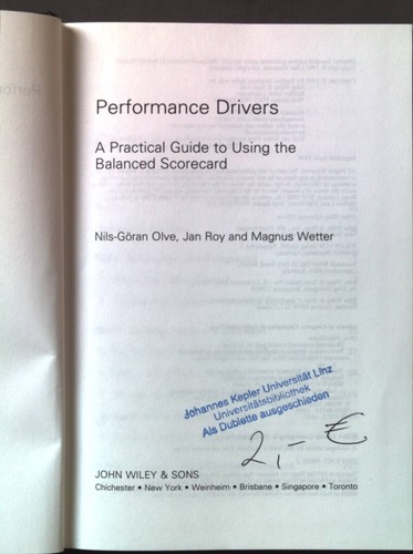 Performance drivers a - performance, drivers: