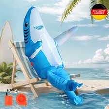 Erwachsene Aufblasbare Hai Kostüm Halloween Party Selbstaufblasbares Cosplay DHL