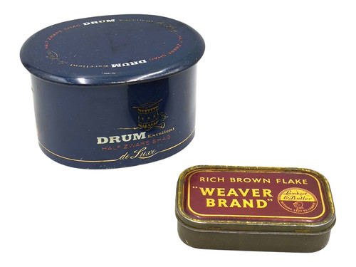Vintage tabakdose blechdose - vintage,