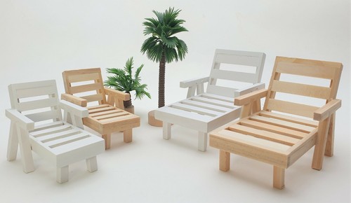 Miniatur liege holz weiß - holz,