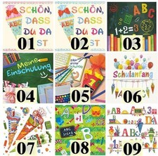 20 Servietten Schulanfang