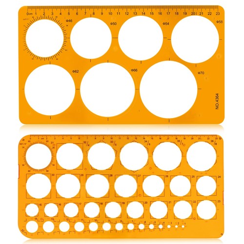 Kreisschablone set transparent - set,