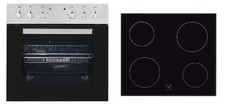 Exquisit EHE 146-2.1-Set EEK: A Einbauherd-Set mit Glaskeramikkochfeld, 60 cm br