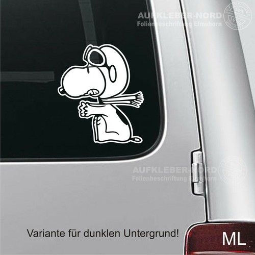 Aufkleber snoopy baron - 14cm, ml