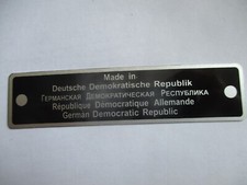 Typenschild made in deutsche