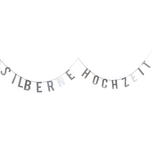 Girlande silberne hochzeit - girlande,