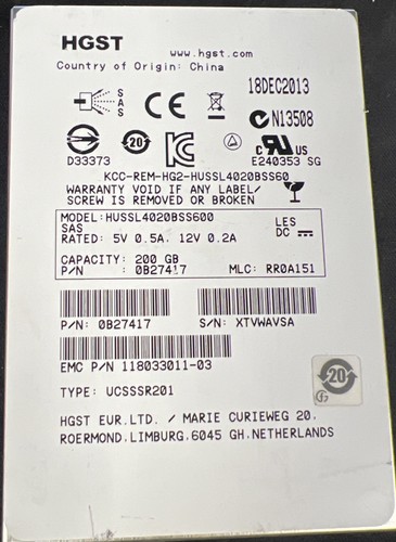 0b27417 hitachi 200gb sas - 200gb,