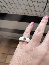 Esprit Ring Edelstahl weiß mit Stein