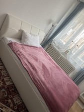 Polsterbett 140x200 cm Doppelbett Stauraumbett Bett mit Bettkasten und Matratze