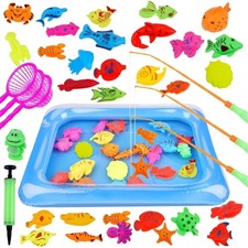 42 pieces fishing toy bath toy