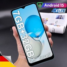 2025 Neu Handy Ohne Vertrag  Android 15 Smartphone 6,5" Dual SIM 16GB/32GB 8Core