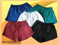 DDR Turnhosen mit innen Slip schwarz weinrot weiß blau grün Gr. 5 bis 18 - NEU 
