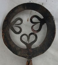 antiker Pfannenhalter Pfannen Untersetzer Eisen geschmiedet