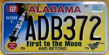 Kennzeichen License Plate United States USA Alabama First to the Moon