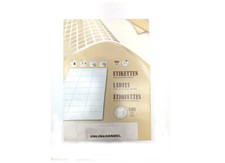 300x Klebeetiketten DIN A4 Blatt weiß 38,1 x 21,2 mm selbstklebend Etiketten