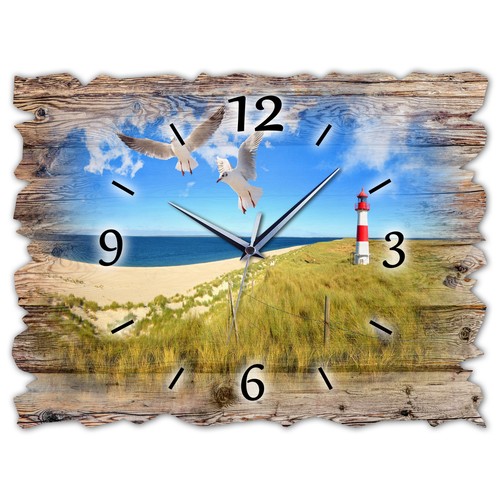 Holz wanduhr leise lautlos - bm,