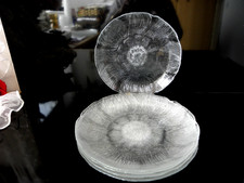 5 Glasteller Luminarc Arcoroc  France Fleur  Ø 19,5 cm Vintage