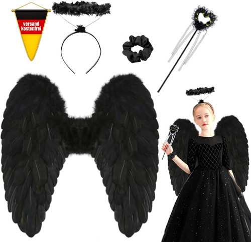 Damenkostüm set engelsflügel - damenkostüm,