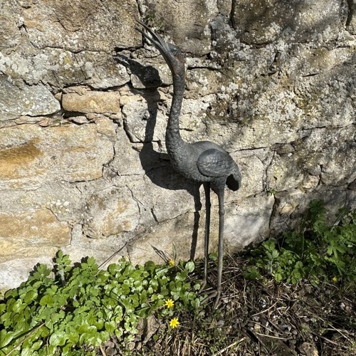 Großer kranich bronze reiher - großer,