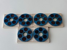 6x NAGRA Spulen / Reels "Blau - Silber / Blue - Silver" (NAGRA SN, SNN, SNST)