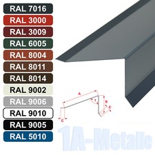 Ortgangblech Stahl verzinkt