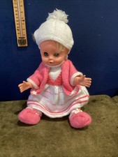 Vintage Gummipuppe mit blonden