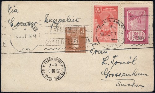 Zeppelin 1931 argentinien - zeppelin,