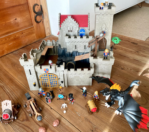 Riesige playmobil ritterburg - playmobil,