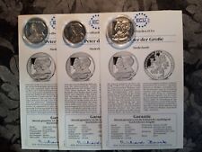Ecu Münzen 1997  1x Silber 25Ecu,2x Cu/Ni 1x 2,5 u. 1x 10Ecu Zar Peter der Große
