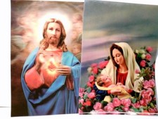 Nostalgie / Vintage. Glaube. 3 D - Karten. 2 x Alte Ansichtskarte / Postkarte fa