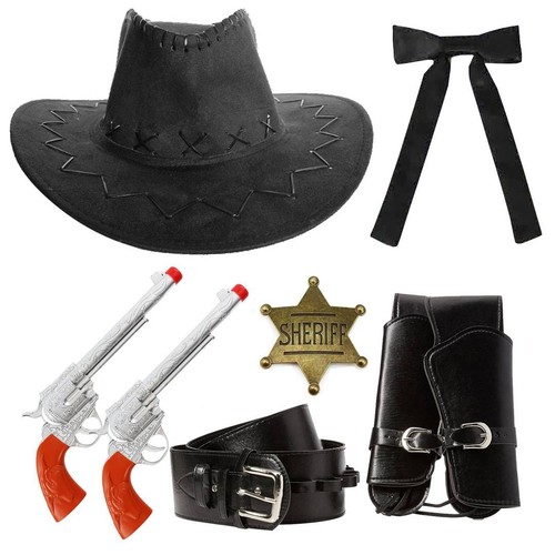 Cowboy sheriff kostüm set - cowboy, hut