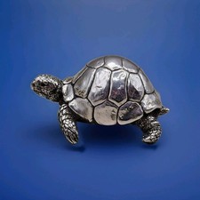 Gepunzte CA gefüllte Sterling Silber Schildkröte von Country Artists